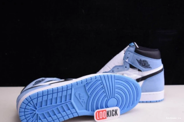 Cheap HIGH 1 UNIVERSITY WHITE RETRO AIR BLUE BLACK JORDAN 555088-134 0816